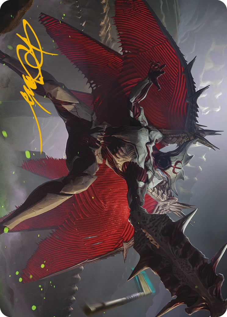 Phyrexian Vindicator Art Card (Gold-Stamped Signature) [Phyrexia: All Will Be One Art Series] | Game Master's Emporium (The New GME)
