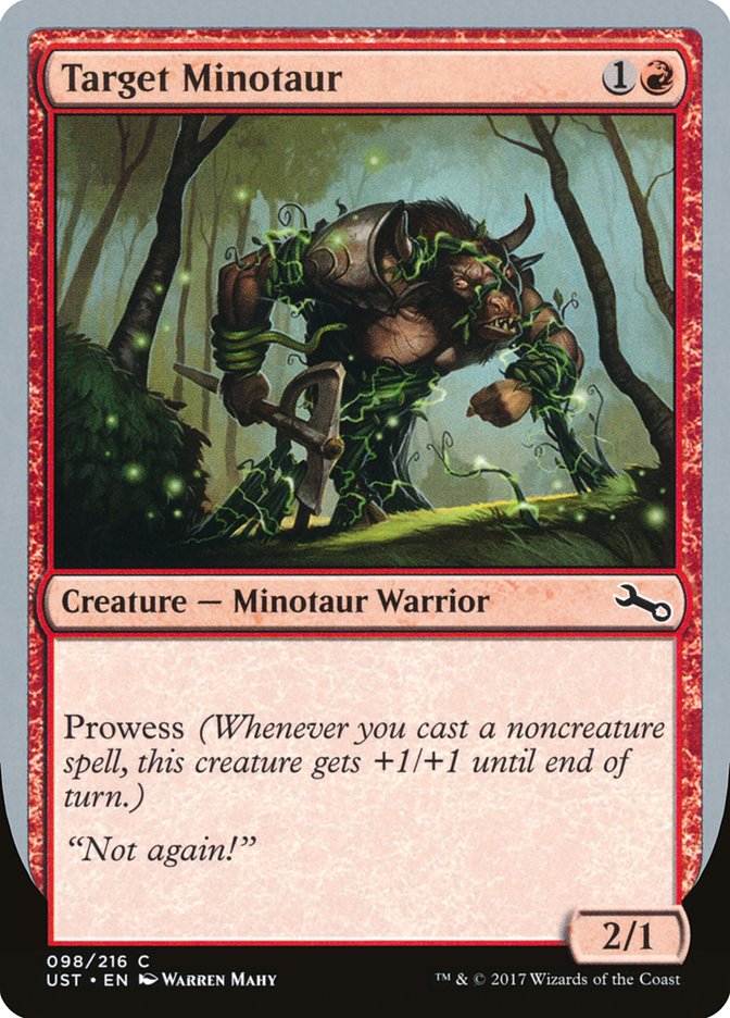 Target Minotaur (Vine Art) [Unstable] | Game Master's Emporium (The New GME)