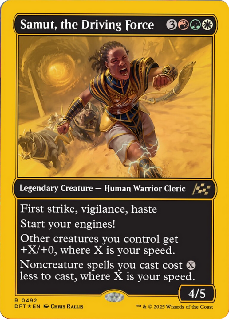 Samut, the Driving Force (First-Place Foil) [Aetherdrift] | Game Master's Emporium (The New GME)