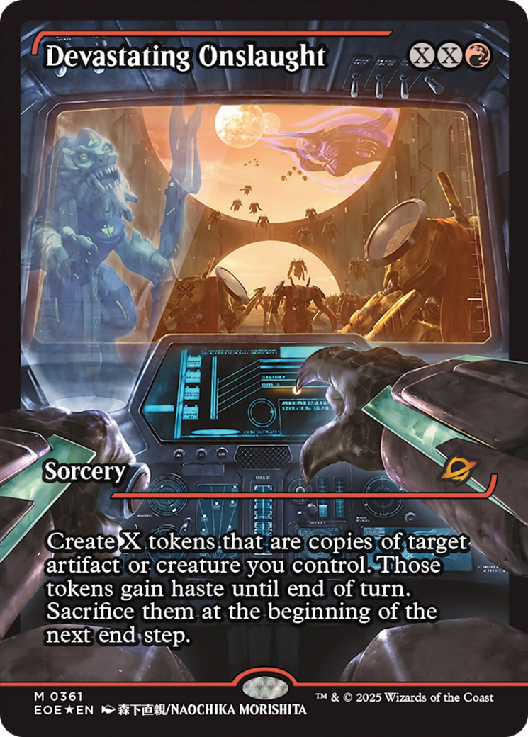 Devastating Onslaught (0361) (Showcase) [Edge of Eternities] | Game Master's Emporium (The New GME)
