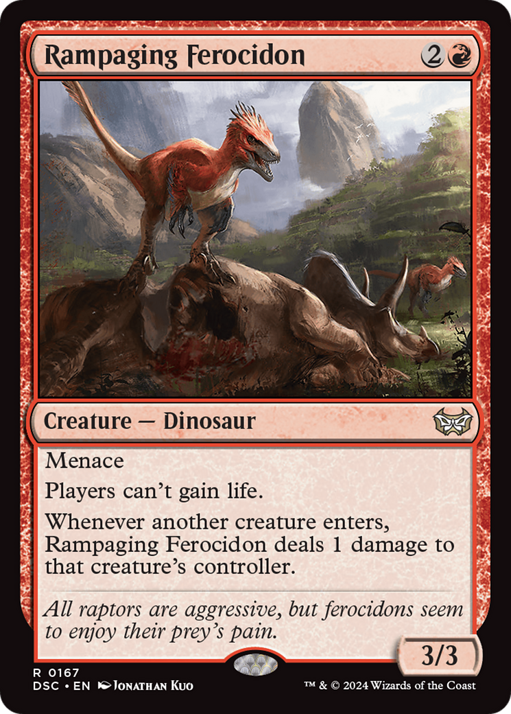 Rampaging Ferocidon [Duskmourn: House of Horror Commander] | Game Master's Emporium (The New GME)