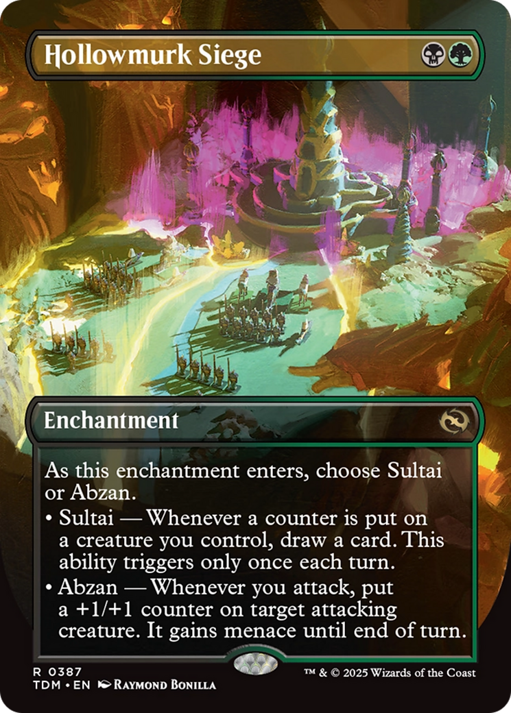 Hollowmurk Siege (Borderless) [Tarkir: Dragonstorm] | Game Master's Emporium (The New GME)