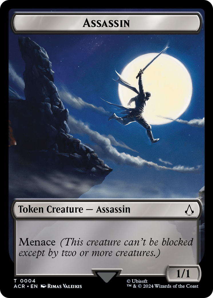 Assassin // Emblem - The Capitoline Triad Double-Sided Token [Assassin's Creed Tokens] | Game Master's Emporium (The New GME)