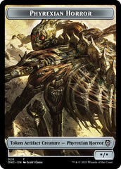 Phyrexian Wurm // Phyrexian Horror Double-Sided Token [Phyrexia: All Will Be One Commander Tokens] | Game Master's Emporium (The New GME)