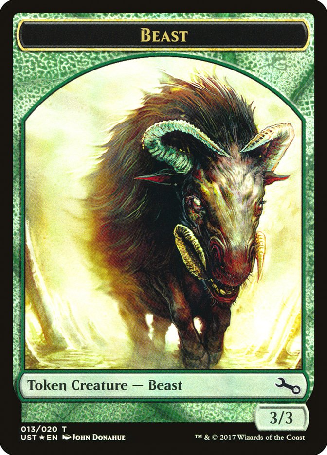 Beast // Beast Double-Sided Token [Unstable Tokens] | Game Master's Emporium (The New GME)