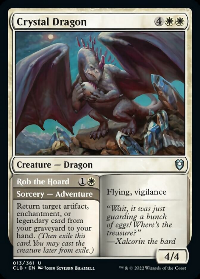 Crystal Dragon // Rob the Hoard [Commander Legends: Battle for Baldur's Gate] | Game Master's Emporium (The New GME)
