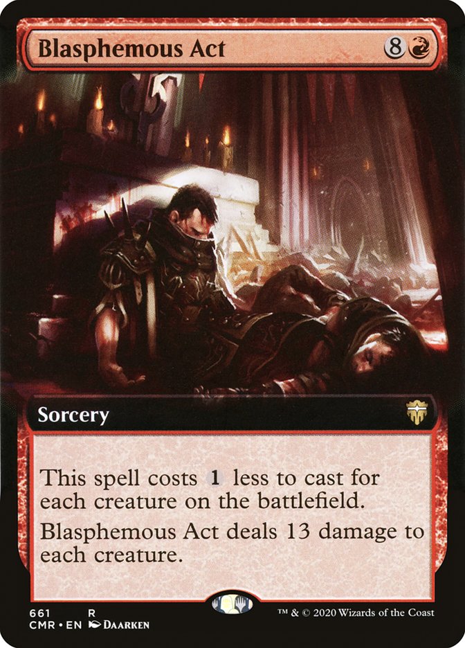 Blasphemous Act (Extended Art) [Commander Legends] | Game Master's Emporium (The New GME)