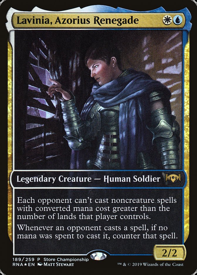 Lavinia, Azorius Renegade (Store Championship) (Full Art) [Ravnica Allegiance Promos] | Game Master's Emporium (The New GME)