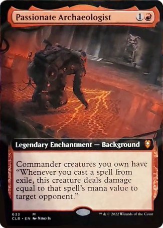 Passionate Archaeologist (Extended Art) [Commander Legends: Battle for Baldur's Gate] | Game Master's Emporium (The New GME)
