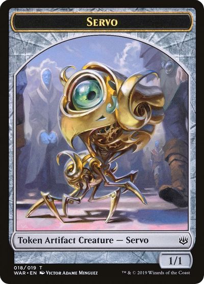 Servo // Dragon Double-Sided Token [Challenger Decks 2020 Tokens] | Game Master's Emporium (The New GME)