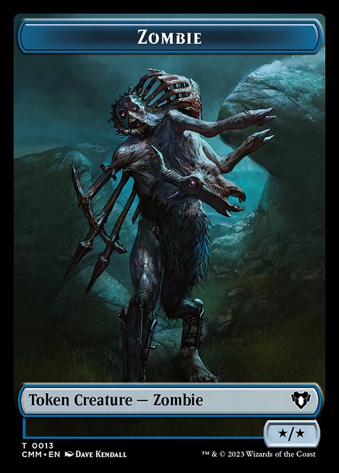 Human Soldier // Zombie (0013) Double-Sided Token [Commander Masters Tokens] | Game Master's Emporium (The New GME)