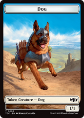 Dog // Goblin Double-Sided Token [Tarkir: Dragonstorm Commander Tokens] | Game Master's Emporium (The New GME)