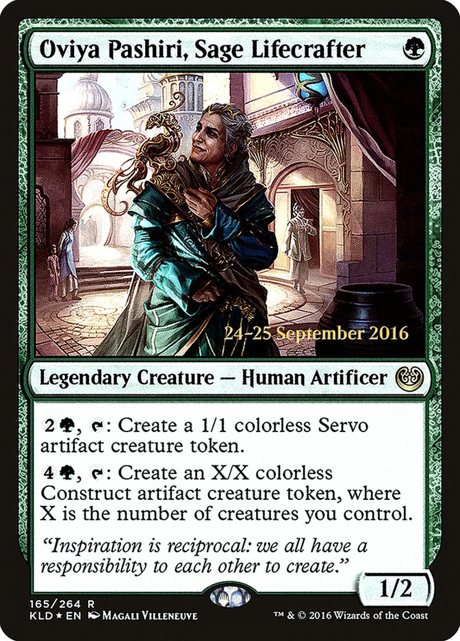 Oviya Pashiri, Sage Lifecrafter [Kaladesh Prerelease Promos] | Game Master's Emporium (The New GME)