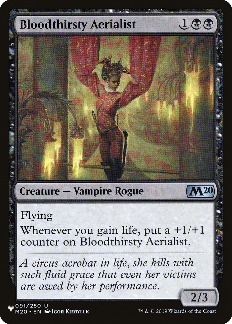Bloodthirsty Aerialist [The List] | Game Master's Emporium (The New GME)