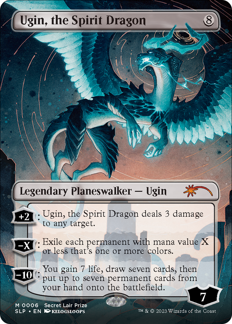 Ugin, the Spirit Dragon (Borderless) [Secret Lair Showdown] | Game Master's Emporium (The New GME)