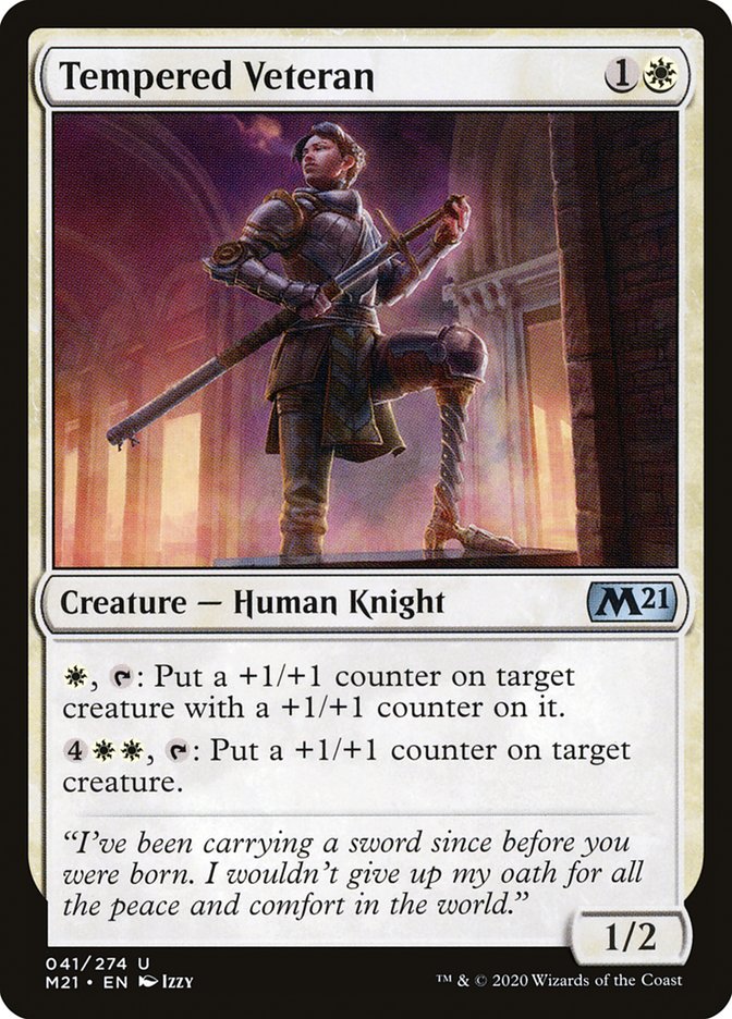 Tempered Veteran [Core Set 2021] | Game Master's Emporium (The New GME)