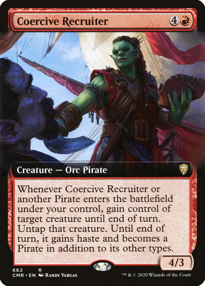 Coercive Recruiter (Extended Art) [Commander Legends] | Game Master's Emporium (The New GME)