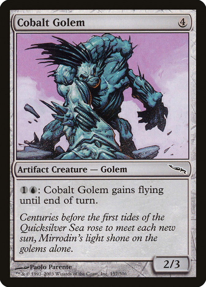 Cobalt Golem [Mirrodin] | Game Master's Emporium (The New GME)