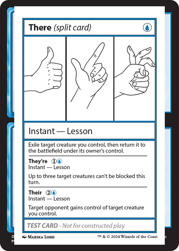 There (Split Card) [Mystery Booster 2 Playtest Cards] | Game Master's Emporium (The New GME)