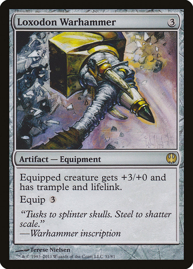 Loxodon Warhammer [Duel Decks: Knights vs. Dragons] | Game Master's Emporium (The New GME)