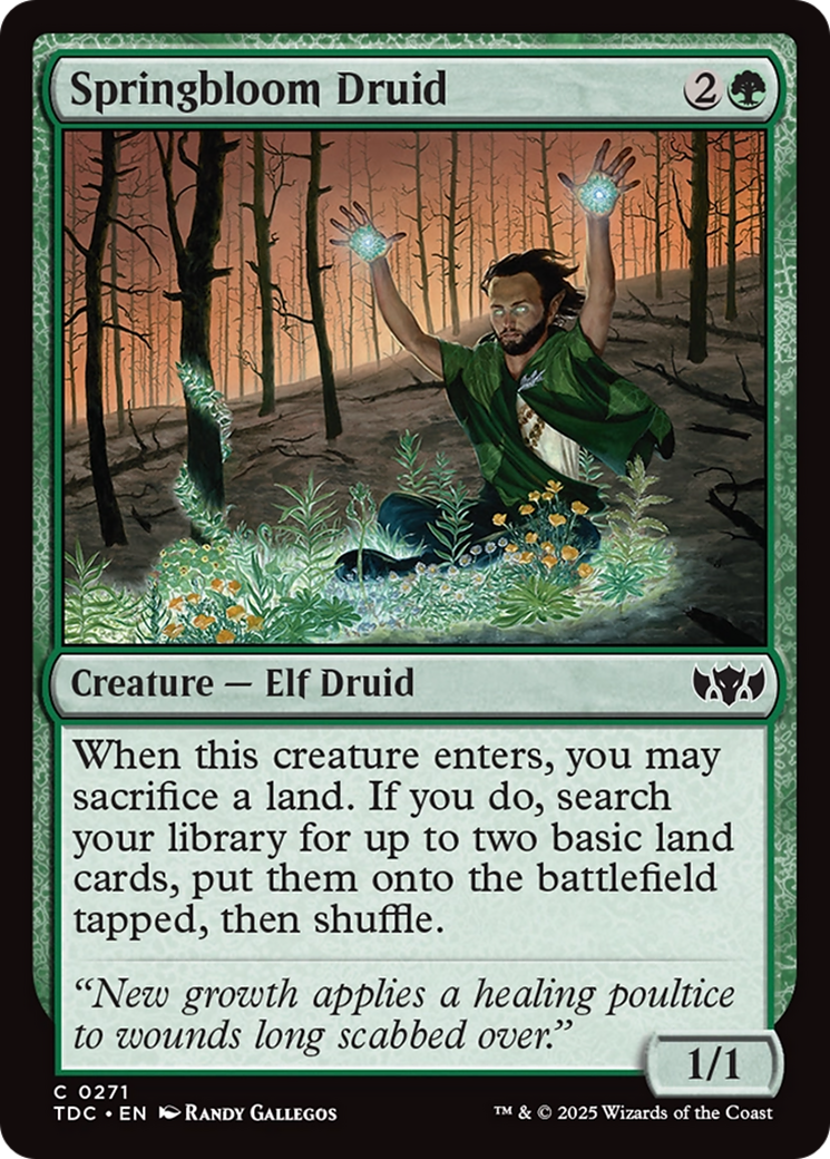 Springbloom Druid [Tarkir: Dragonstorm Commander] | Game Master's Emporium (The New GME)
