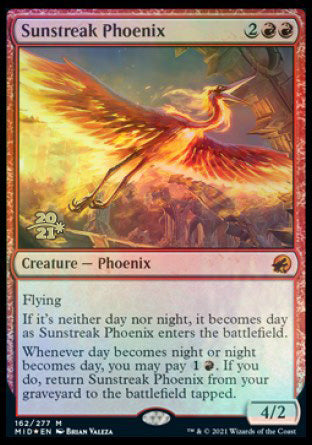 Sunstreak Phoenix [Innistrad: Midnight Hunt Prerelease Promos] | Game Master's Emporium (The New GME)