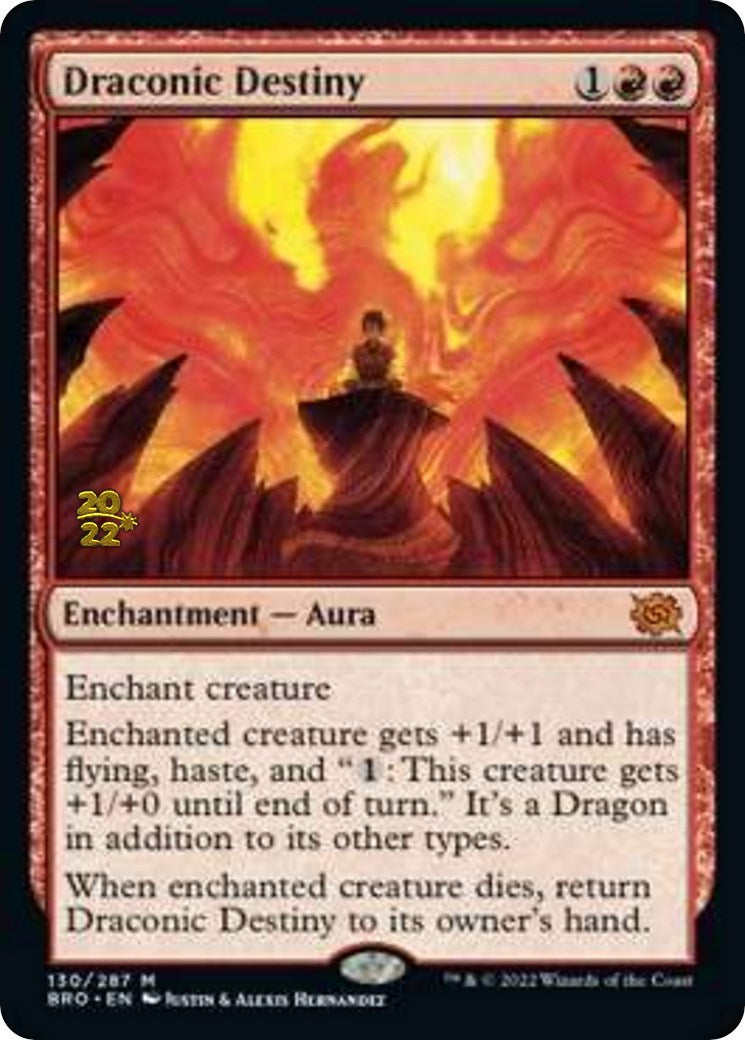 Draconic Destiny [The Brothers' War Prerelease Promos] | Game Master's Emporium (The New GME)