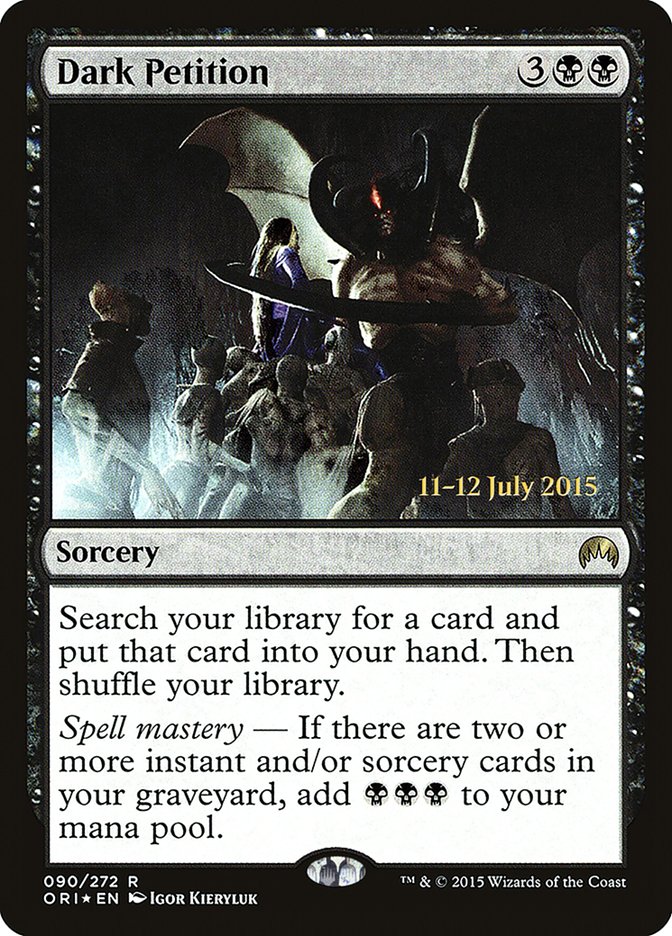 Dark Petition [Magic Origins Prerelease Promos] | Game Master's Emporium (The New GME)