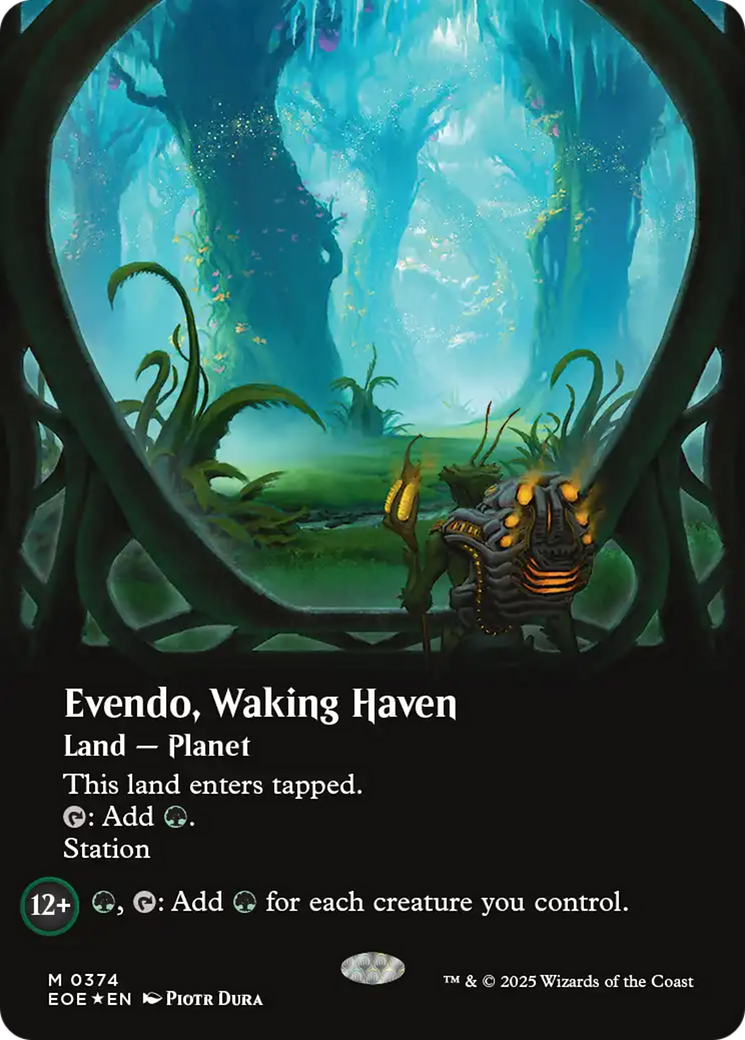 Evendo, Waking Haven (Borderless) (Galaxy Foil) [Edge of Eternities] | Game Master's Emporium (The New GME)