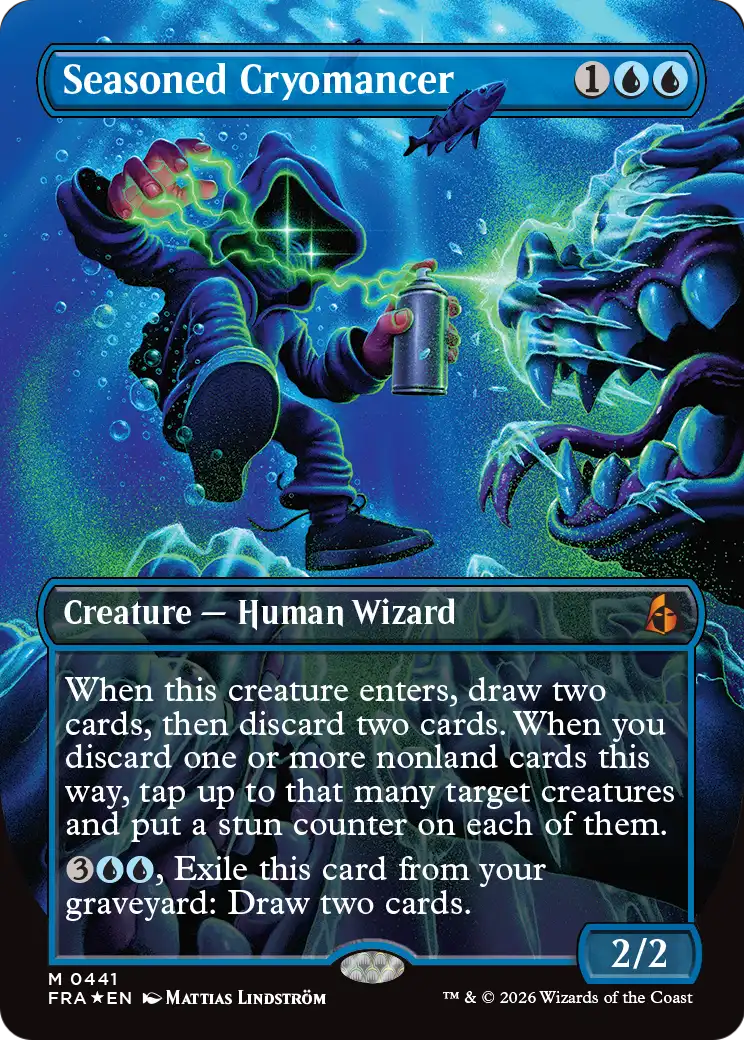 Seasoned Cryomancer (Borderless) (0441) [Reality Fracture] | Game Master's Emporium (The New GME)