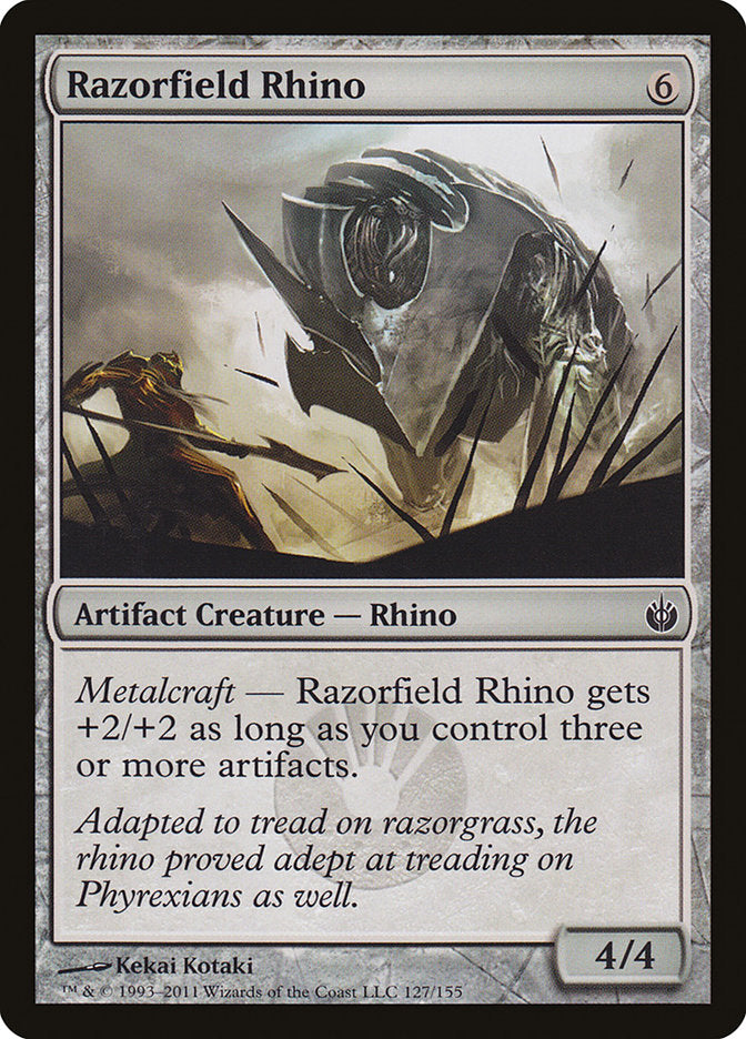 Razorfield Rhino [Mirrodin Besieged] | Game Master's Emporium (The New GME)