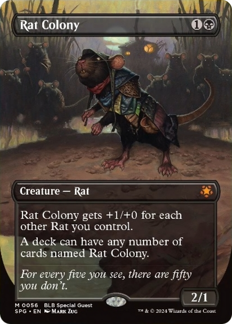 Rat Colony (Borderless) [Bloomburrow Special Guests] | Game Master's Emporium (The New GME)