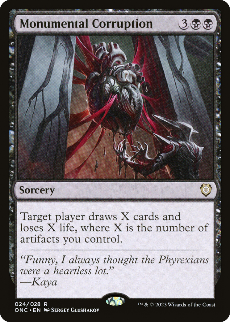 Monumental Corruption [Phyrexia: All Will Be One Commander] | Game Master's Emporium (The New GME)