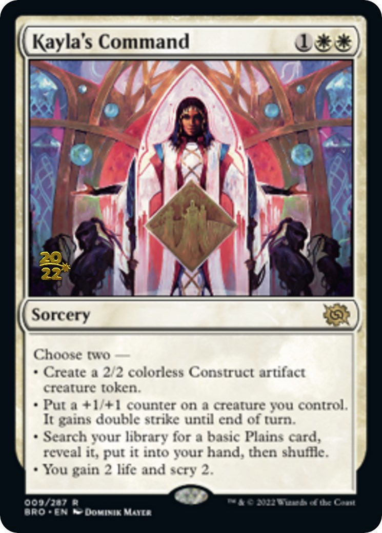 Kayla's Command [The Brothers' War Prerelease Promos] | Game Master's Emporium (The New GME)