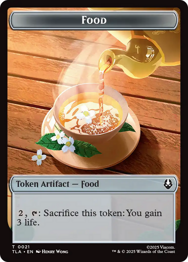 Monk // Food (0021) Double-Sided Token [Avatar: The Last Airbender Tokens] | Game Master's Emporium (The New GME)
