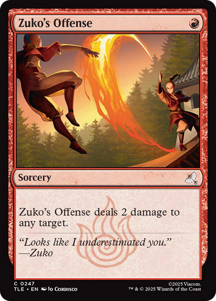 Zuko's Offense [Avatar: The Last Airbender: Eternal-Legal] | Game Master's Emporium (The New GME)