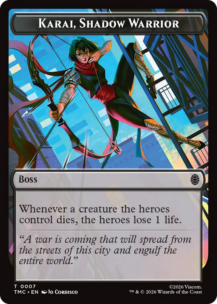 Karai, Shadow Warrior [Teenage Mutant Ninja Turtles Commander Tokens] | Game Master's Emporium (The New GME)