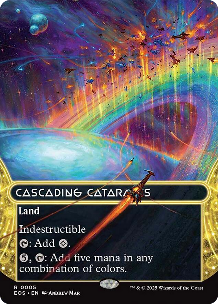 Cascading Cataracts (0005) (Borderless) [Edge of Eternities: Stellar Sights] | Game Master's Emporium (The New GME)