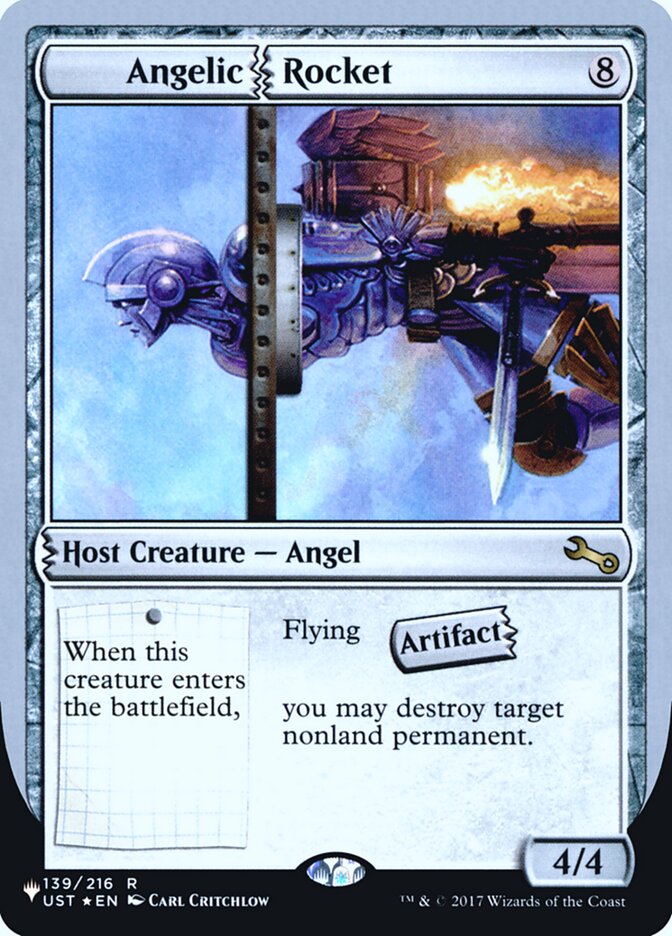 Angelic Rocket (Unfinity Foil Edition) [The List] | Game Master's Emporium (The New GME)