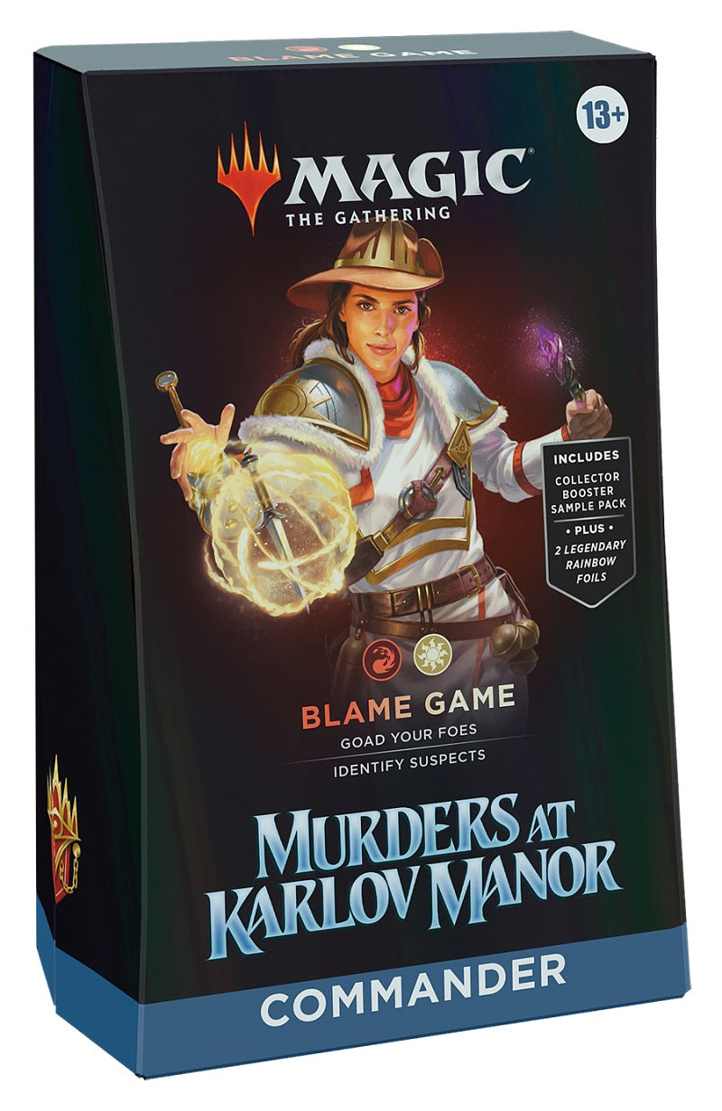 MTG Murders at Karlov Manor  Commander Deck: Blame Game R/W | Game Master's Emporium (The New GME)