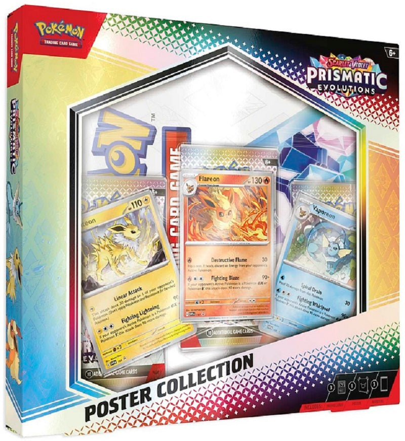 Pokemon  Prismatic Evolutions Premium Poster Collection | Game Master's Emporium (The New GME)