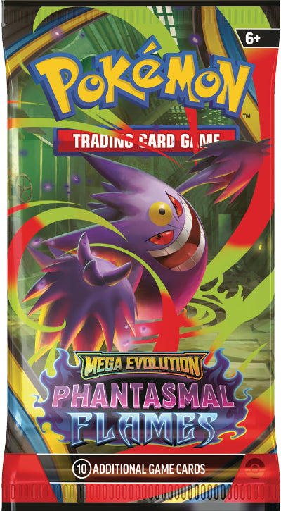 Pokemon Mega Evolution Phantasmal Flames Single Booster (Limit 6) | Game Master's Emporium (The New GME)