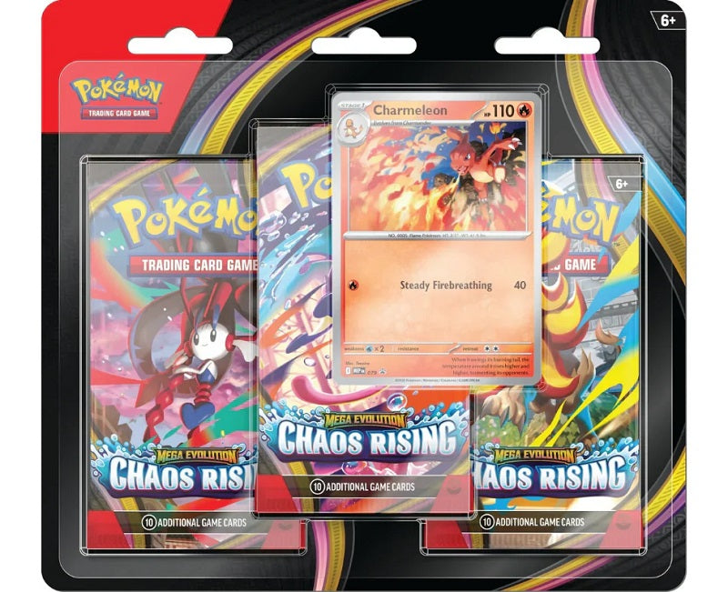 Pokemon Chaos Rising 3-Pack Blister  Limit 1 | Game Master's Emporium (The New GME)
