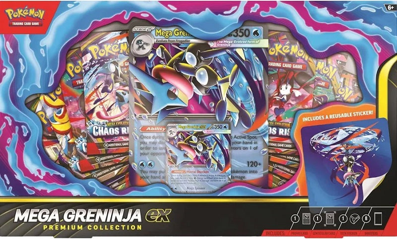 Pokemon  Mega Greninja Ex  Premium Collection (Limit 1) | Game Master's Emporium (The New GME)