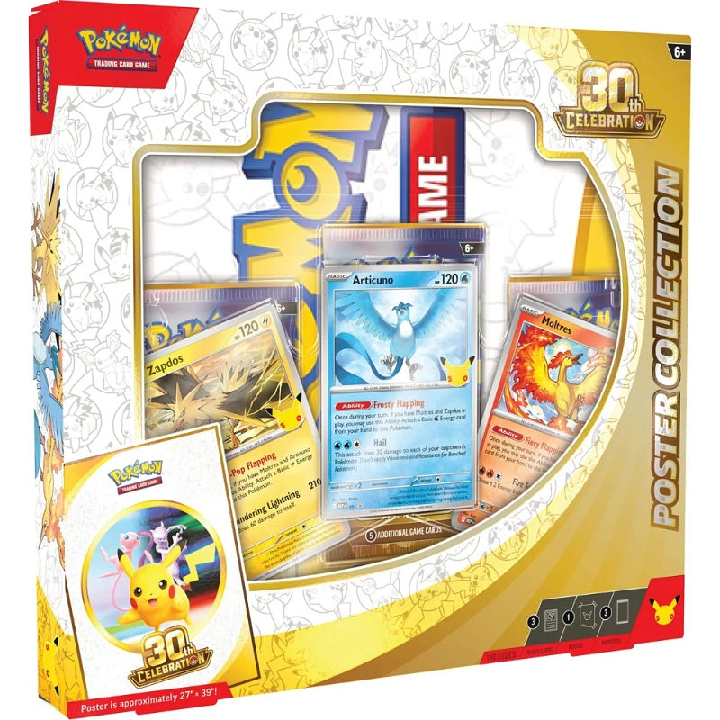 Pokemon 30th Celebration  Poster Collection  Limit 1 | Game Master's Emporium (The New GME)