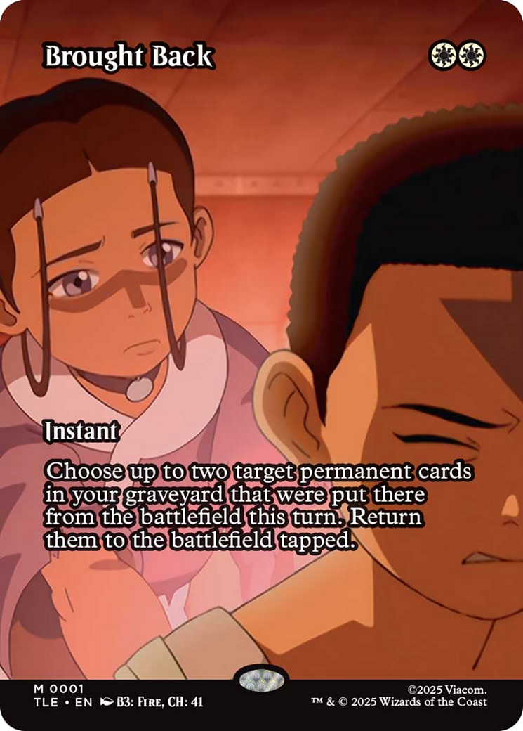 Brought Back (Borderless) [Avatar: The Last Airbender: Eternal-Legal] | Game Master's Emporium (The New GME)