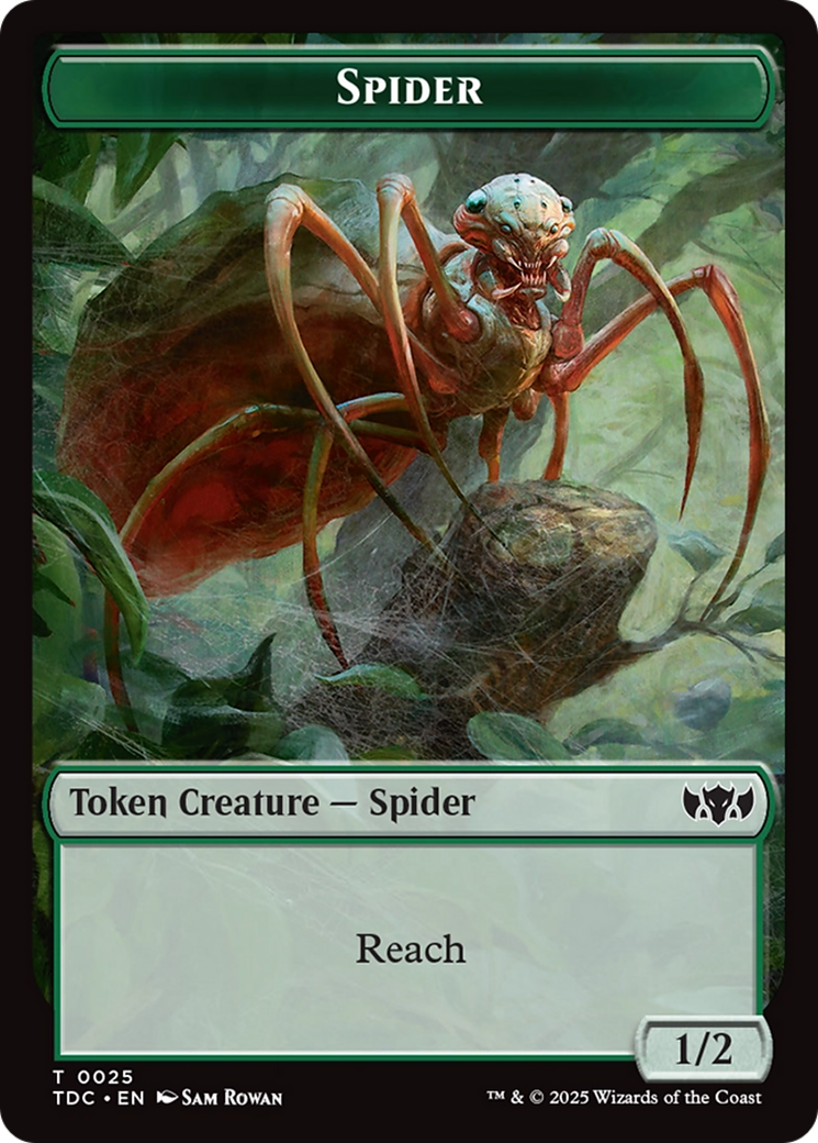 Spider // Bird Double-Sided Token [Tarkir: Dragonstorm Commander Tokens] | Game Master's Emporium (The New GME)