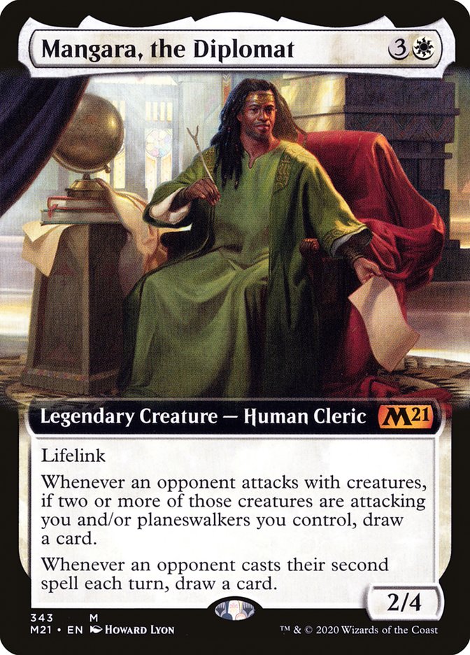 Mangara, the Diplomat (Extended Art) [Core Set 2021] | Game Master's Emporium (The New GME)