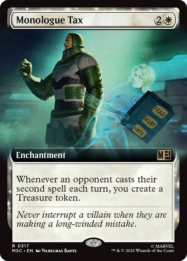 Monologue Tax (Extended Art) [Marvel Super Heroes Commander] | Game Master's Emporium (The New GME)