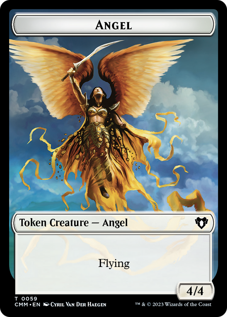 Copy (54) // Angel Double-Sided Token [Commander Masters Tokens] | Game Master's Emporium (The New GME)